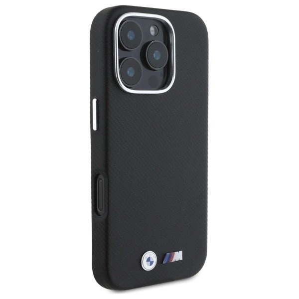 Orginalus BMW Dėklas M Edition Kevlar Wrapped Metal iPhone 16 Pro Max - Juodas 3 Orginalus BMW Dėklas M Edition Kevlar Wrapped Metal iPhone 16 Pro Max - Juodas 3