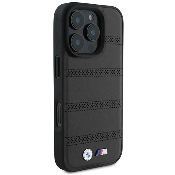 iPhone 16 Pro – BMW M Perforated And Stitched Line MagSafe dėklas - Juodas 3 iPhone 16 Pro – BMW M Perforated And Stitched Line MagSafe dėklas - Juodas 3