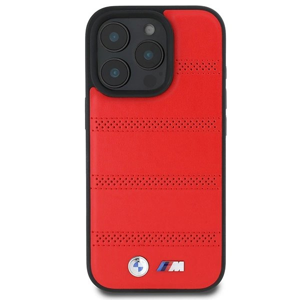 iPhone 16 Pro – BMW M Perforated And Stitched Line MagSafe dėklas - Raudonas 2 iPhone 16 Pro – BMW M Perforated And Stitched Line MagSafe dėklas - Raudonas 2