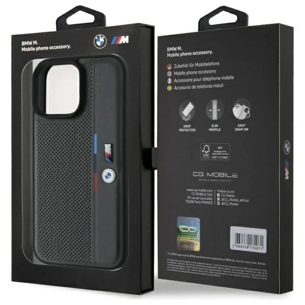 iPhone 16 Pro – BMW M Perforated Tricolor Detail Line dėklas - Tamsiai pilkas 7 iPhone 16 Pro – BMW M Perforated Tricolor Detail Line dėklas - Tamsiai pilkas 7