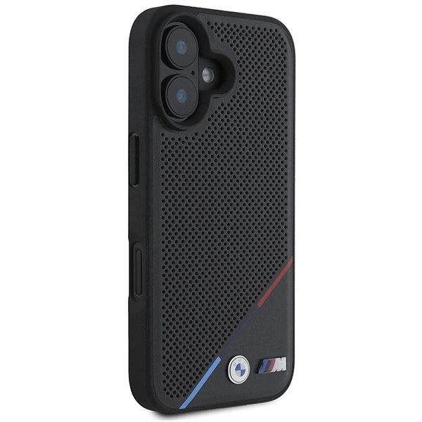iPhone 16 Plus – BMW M Perforated Tricolor Line MagSafe dėklas - Juodas 3 iPhone 16 Plus – BMW M Perforated Tricolor Line MagSafe dėklas - Juodas 3
