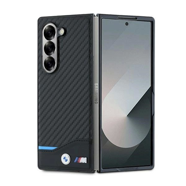 BMW Magsafe Carbon Dėklas Samsung Galaxy Z Fold 6 - Juodas BMW Magsafe Carbon Dėklas Samsung Galaxy Z Fold 6 - Juodas