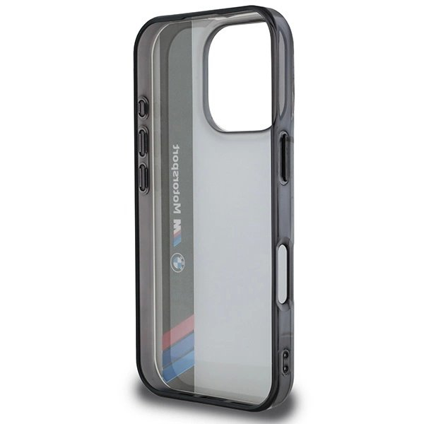 iPhone 16 Pro Max – BMW Motosport IML Vertical Stripe dėklas - Pilkas 6