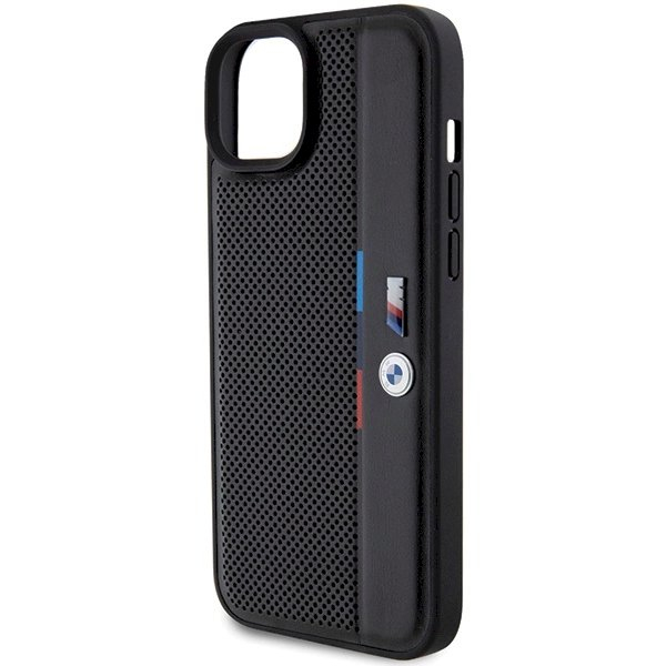 Originalus BMW dėklas Perforated Tricolor LineiPhone 15 Plus / 14 Plus - juodas 5 Originalus BMW dėklas Perforated Tricolor LineiPhone 15 Plus / 14 Plus - juodas 5