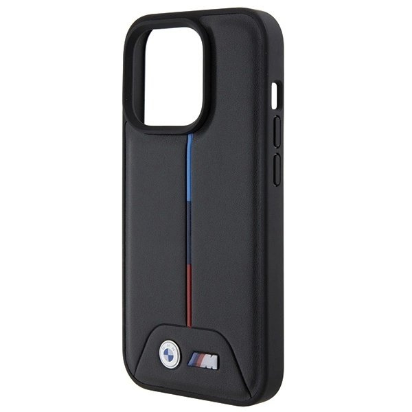 BMW Quilted Tricolor iPhone 15 Pro Dėklas - Juodas 5
