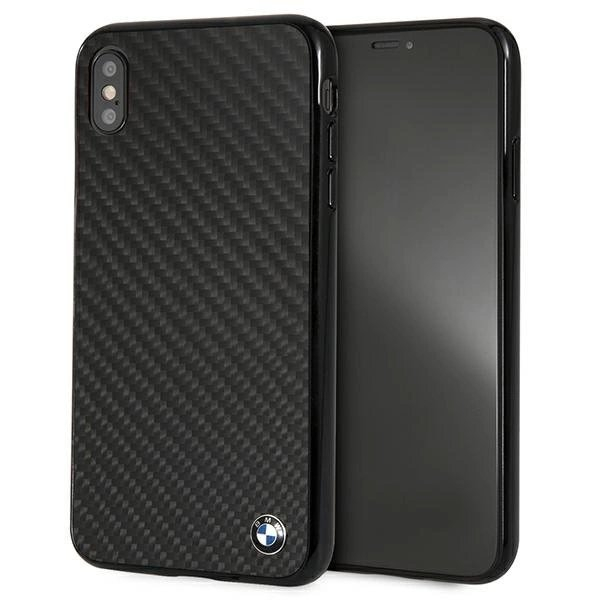 BMW Siganture Carbon Dėklas skirtas iPhone Xs Max - Juodas BMW Siganture Carbon Dėklas skirtas iPhone Xs Max - Juodas