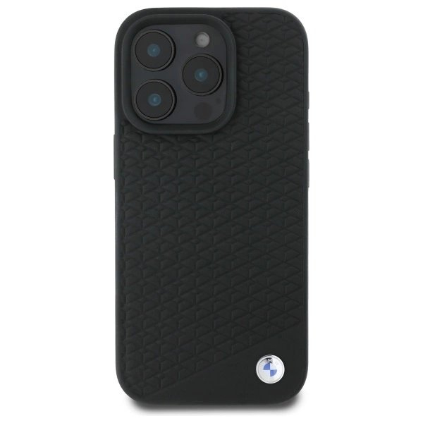 Orginalus BMW Dėklas Sign Leather Diamond Metal Logo MagSafe iPhone 16 Pro - Juodas 2 Orginalus BMW Dėklas Sign Leather Diamond Metal Logo MagSafe iPhone 16 Pro - Juodas 2