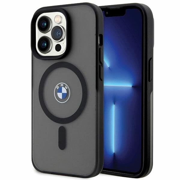 iPhone 14 Pro Max BMW Signature MagSafe dėklas – juodas