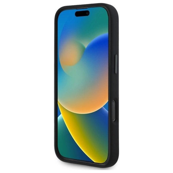 Orginalus BMW Dėklas Silicone Cut Tricolor Lines MagSafe iPhone 16 Pro - Juodas 4 Orginalus BMW Dėklas Silicone Cut Tricolor Lines MagSafe iPhone 16 Pro - Juodas 4