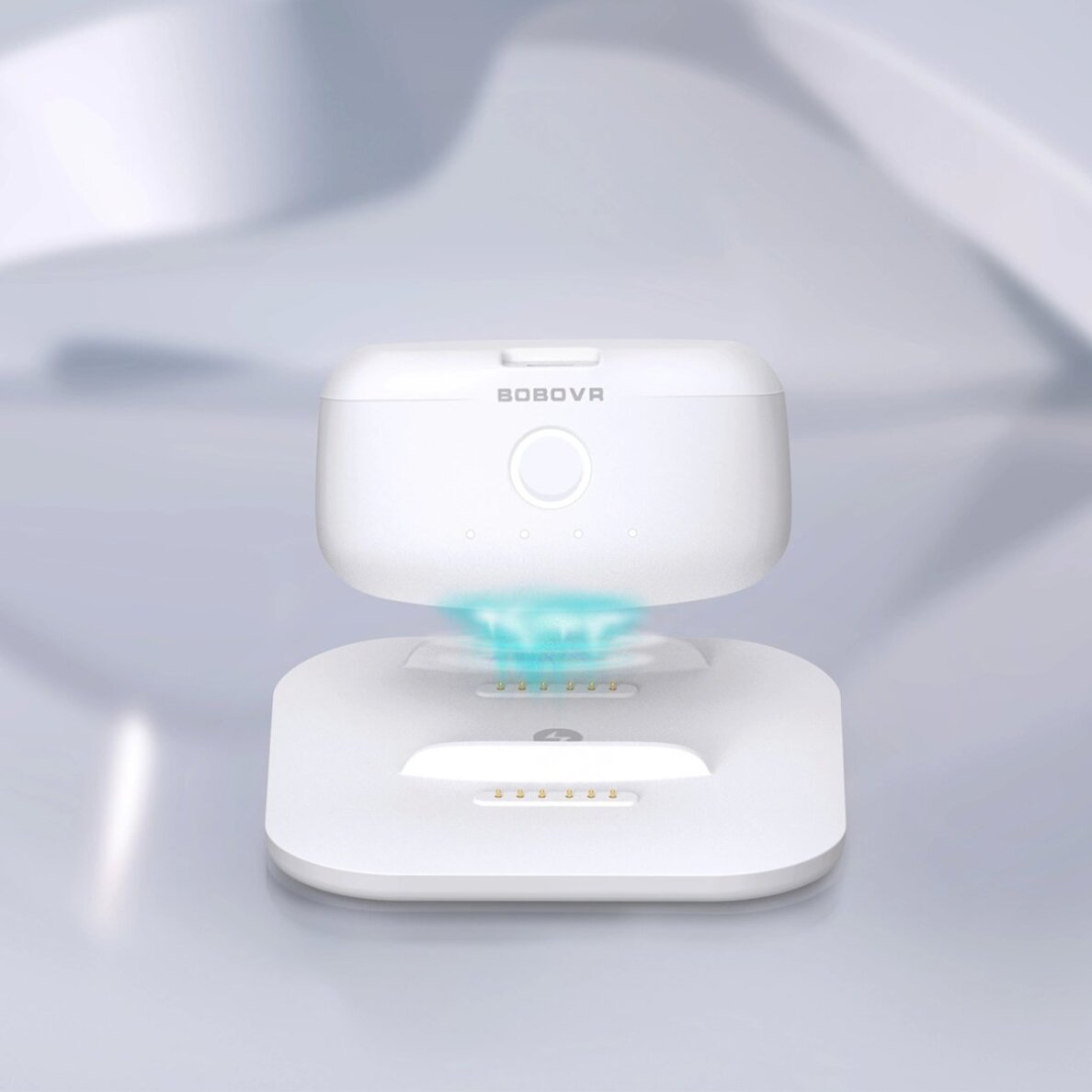Įkrovimo stotelė BoboVR BD2 skirta BoboVR B2 išorinėms baterijoms + B2 baterija – balta 3 Įkrovimo stotelė BoboVR BD2 skirta BoboVR B2 išorinėms baterijoms + B2 baterija – balta 3