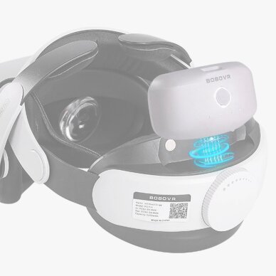 Išorinė baterija BoboVR B2 skirta BoboVR M1 / M2 / M3 diržams 5200 mAh – balta 6