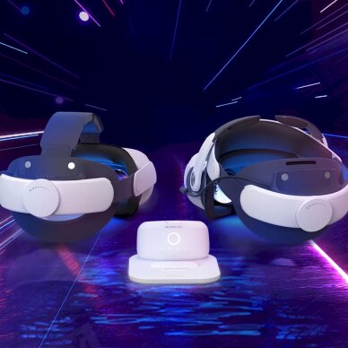 Įkrovimo stotelė BoboVR BD2 skirta BoboVR B2 išorinėms baterijoms + B2 baterija – balta 4