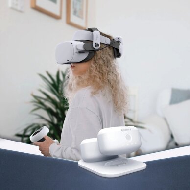 Įkrovimo stotelė BoboVR BD2 skirta BoboVR B2 išorinėms baterijoms + B2 baterija – balta 5 Įkrovimo stotelė BoboVR BD2 skirta BoboVR B2 išorinėms baterijoms + B2 baterija – balta 5