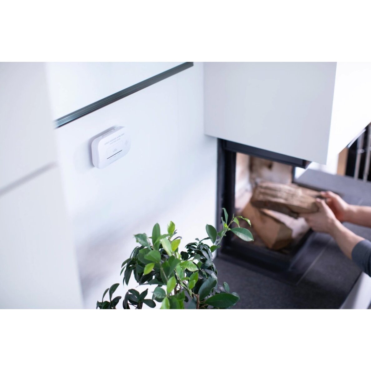 Anglies monoksido ir dujų jutiklis Brennenstuhl CM A 3030 su aliarmo signalu ir LED ekranu – baltas 7