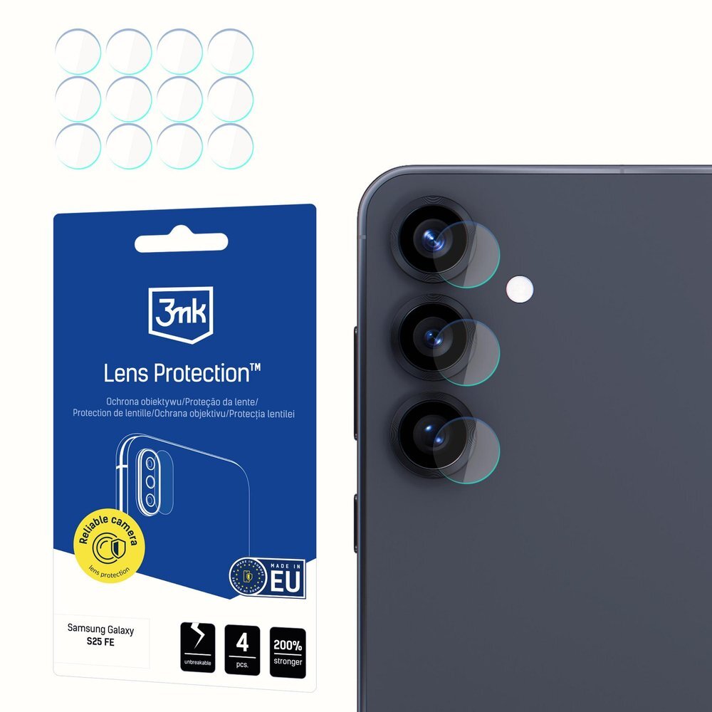 Samsung Galaxy S25 FE 3mk Lens Protection kameros stiklas