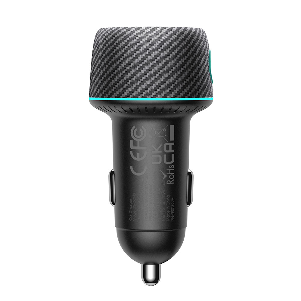 Car charger 60W USB-C USB-A Joyroom JR-CCN01 | Juodas 10 Car charger 60W USB-C USB-A Joyroom JR-CCN01 | Juodas 10