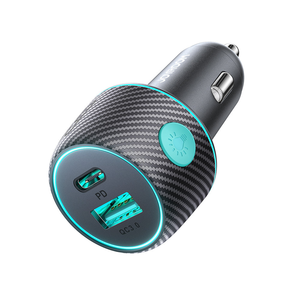 Car charger 60W USB-C USB-A Joyroom JR-CCN01 | Juodas 9 Car charger 60W USB-C USB-A Joyroom JR-CCN01 | Juodas 9
