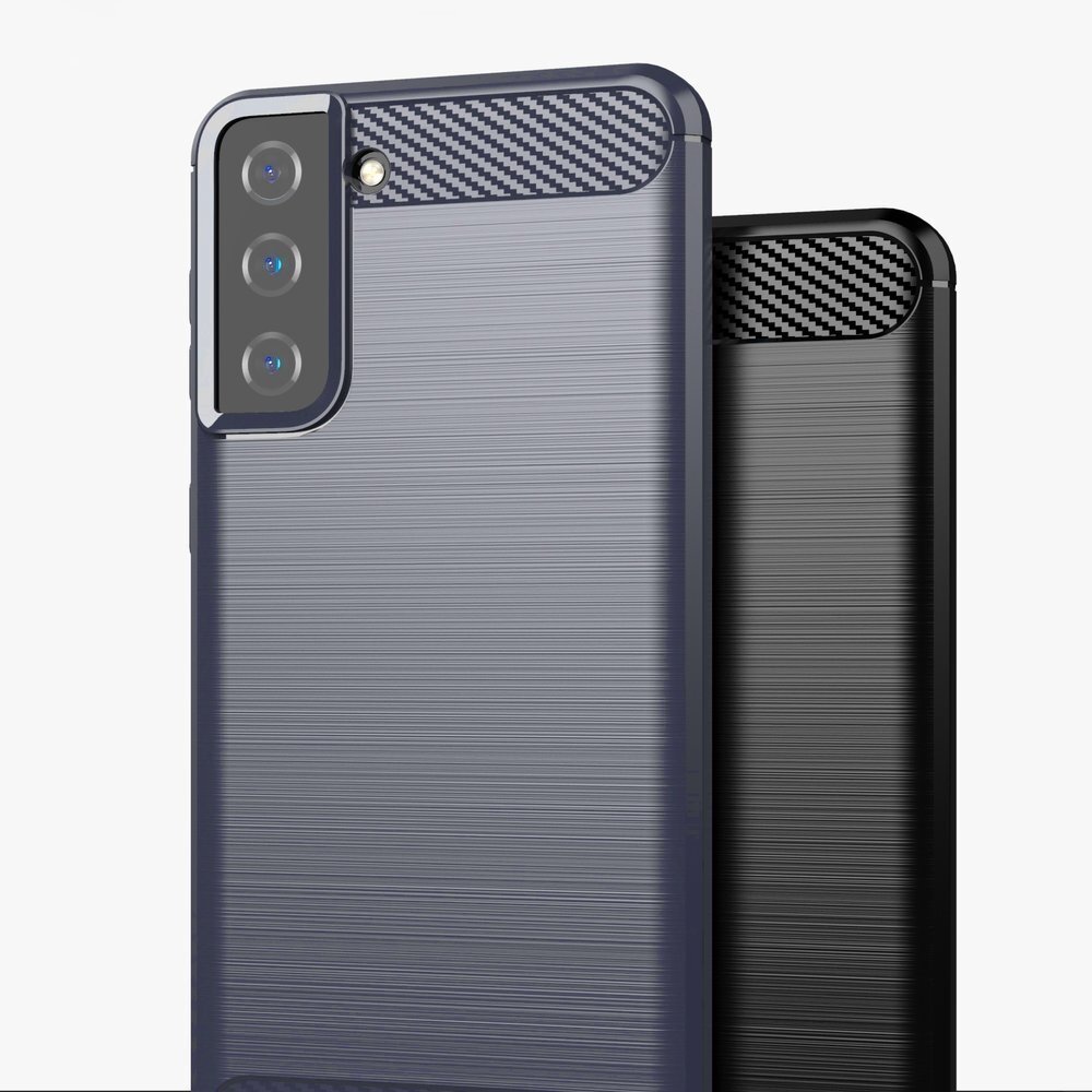 Dėklas Carbon Case Flexible Cover TPU Samsung Galaxy S21+ 5G (S21 Plus 5G) juodas 8 Dėklas Carbon Case Flexible Cover TPU Samsung Galaxy S21+ 5G (S21 Plus 5G) juodas 8