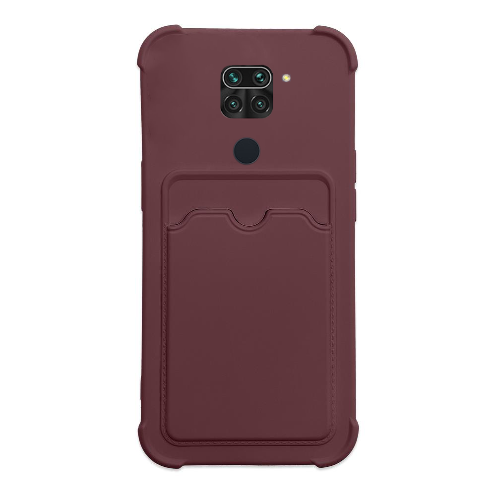 Dėklas Card Armor Case Xiaomi Redmi 10X 4G / Xiaomi Redmi Note 9 bordo Dėklas Card Armor Case Xiaomi Redmi 10X 4G / Xiaomi Redmi Note 9 bordo