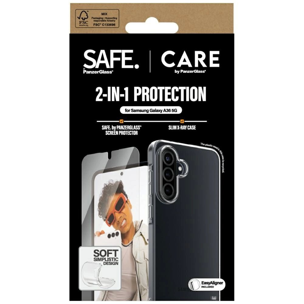 CARE by PanzerGlass Fashion 2in1 Dėklas + Glass skirtas Samsung Galaxy A36 5G 3