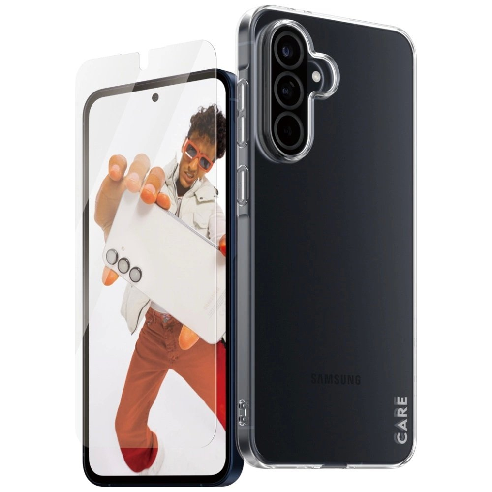 CARE by PanzerGlass Fashion 2in1 Dėklas+Glass skirtas Samsung Galaxy A56 5G - Permatomas 1 CARE by PanzerGlass Fashion 2in1 Dėklas+Glass skirtas Samsung Galaxy A56 5G - Permatomas 1