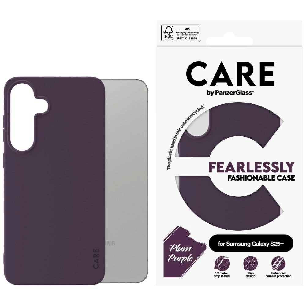 CARE by PanzerGlass Fashion Dėklas Samsung Galaxy S25+ - Violetinis CARE by PanzerGlass Fashion Dėklas Samsung Galaxy S25+ - Violetinis