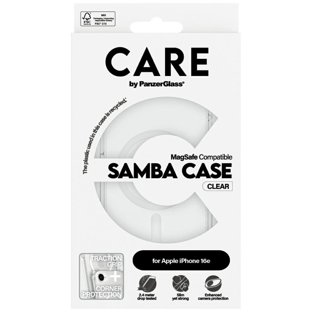 iPhone 16e CARE by PanzerGlass Fashion MagSafe dėklas - permatomas 2
