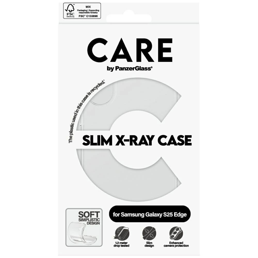 Samsung Galaxy S25 Edge CARE by PanzerGlass Fashion X-Ray dėklas - permatomas 3