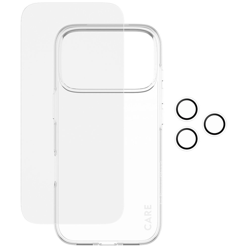 iPhone 17 Pro CARE by PanzerGlass stilingas 3in1 rinkinys (dėklas + stiklas + kameros apsauga) 2