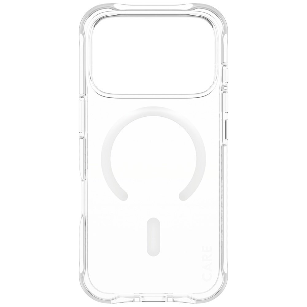 iPhone 17 Pro CARE by PanzerGlass stilingas Samba dėklas su baltu MagSafe – skaidrus 2