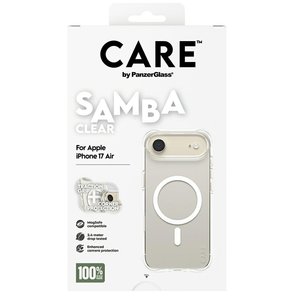 iPhone Air dėklas CARE by PanzerGlass Fashionable Samba, su balta MagSafe – skaidrus 4 iPhone Air dėklas CARE by PanzerGlass Fashionable Samba, su balta MagSafe – skaidrus 4