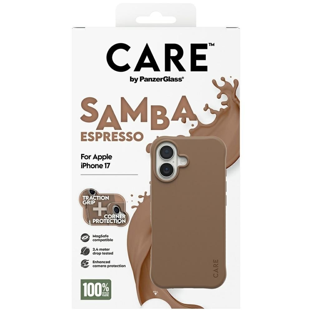 iPhone 17 dėklas CARE by PanzerGlass Fashionable Samba, MagSafe – rudas 4 iPhone 17 dėklas CARE by PanzerGlass Fashionable Samba, MagSafe – rudas 4