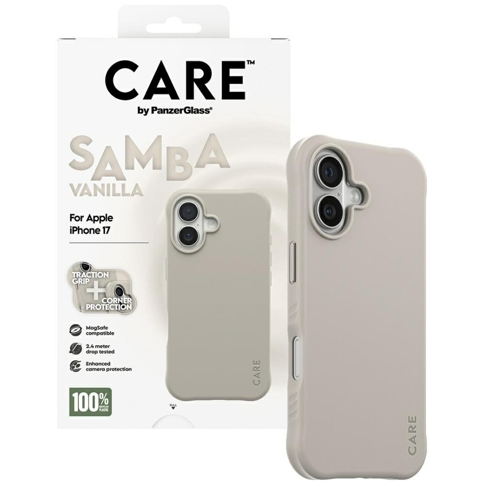 iPhone 17 dėklas CARE by PanzerGlass Fashionable Samba MagSafe – pilkas 3 iPhone 17 dėklas CARE by PanzerGlass Fashionable Samba MagSafe – pilkas 3