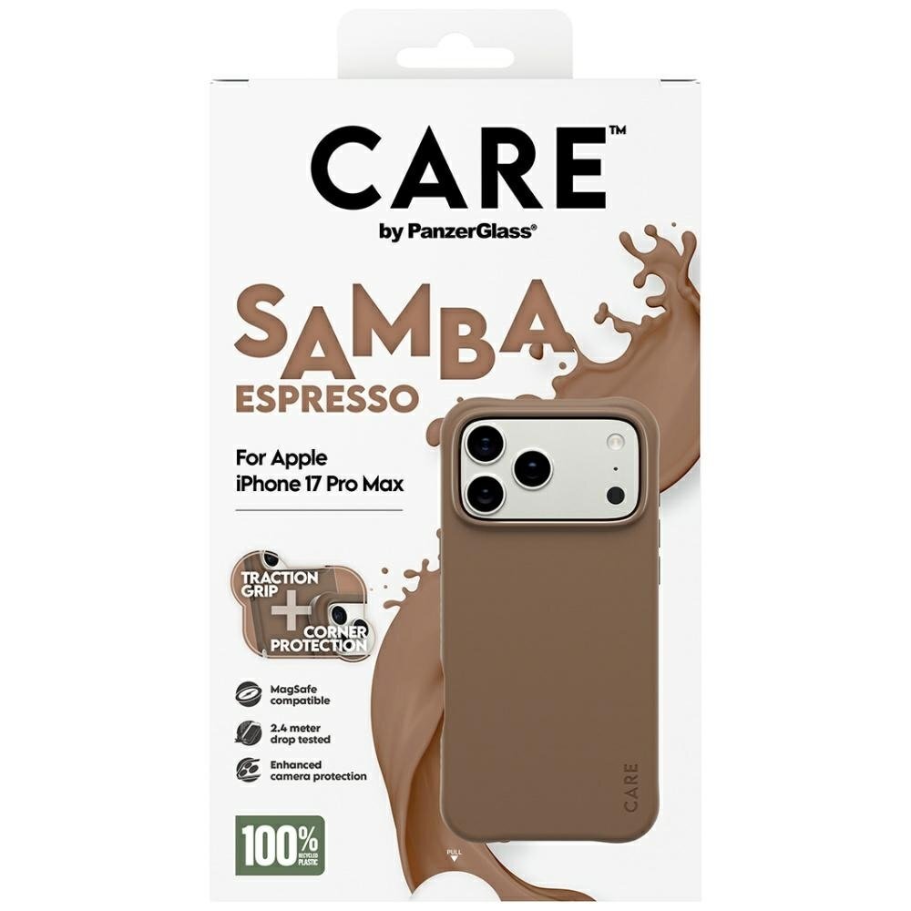iPhone 17 Pro Max dėklas CARE by PanzerGlass Fashionable Samba MagSafe – rudas 4