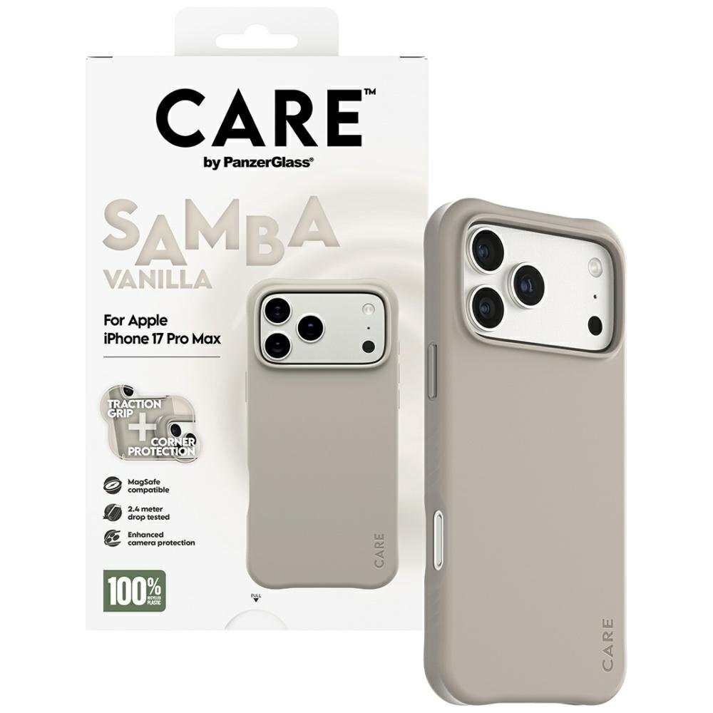 iPhone 17 Pro Max dėklas CARE by PanzerGlass Fashionable Samba, MagSafe – pilkas 3 iPhone 17 Pro Max dėklas CARE by PanzerGlass Fashionable Samba, MagSafe – pilkas 3