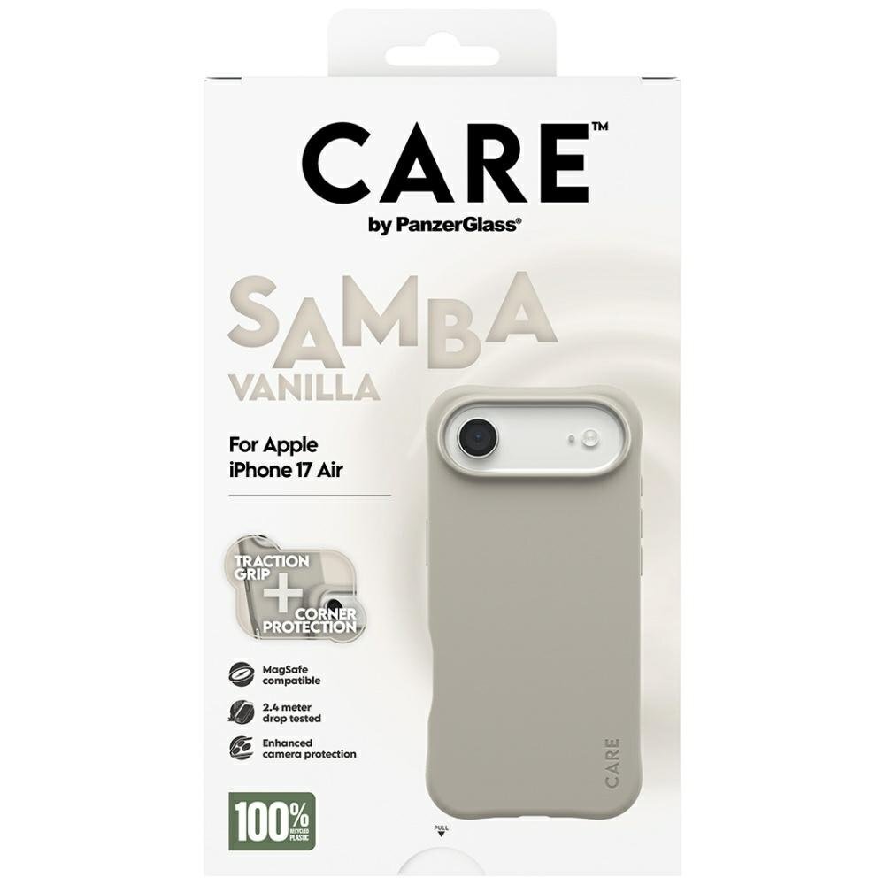 iPhone Air dėklas CARE by PanzerGlass Fashionable Samba, MagSafe – pilkas 4