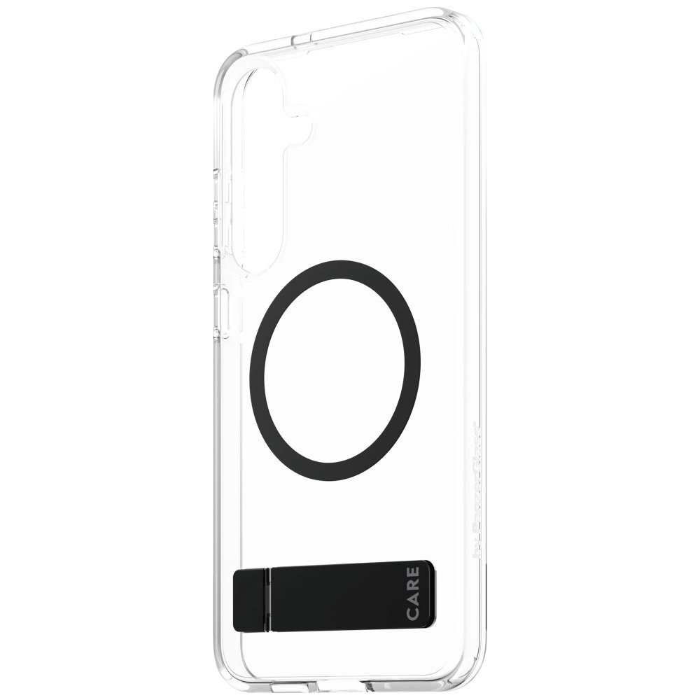 CARE by PanzerGlass Feature Juodas Kickstand  QI Dėklas Samsung Galaxy S25+ - Permatomas 2 CARE by PanzerGlass Feature Juodas Kickstand  QI Dėklas Samsung Galaxy S25+ - Permatomas 2