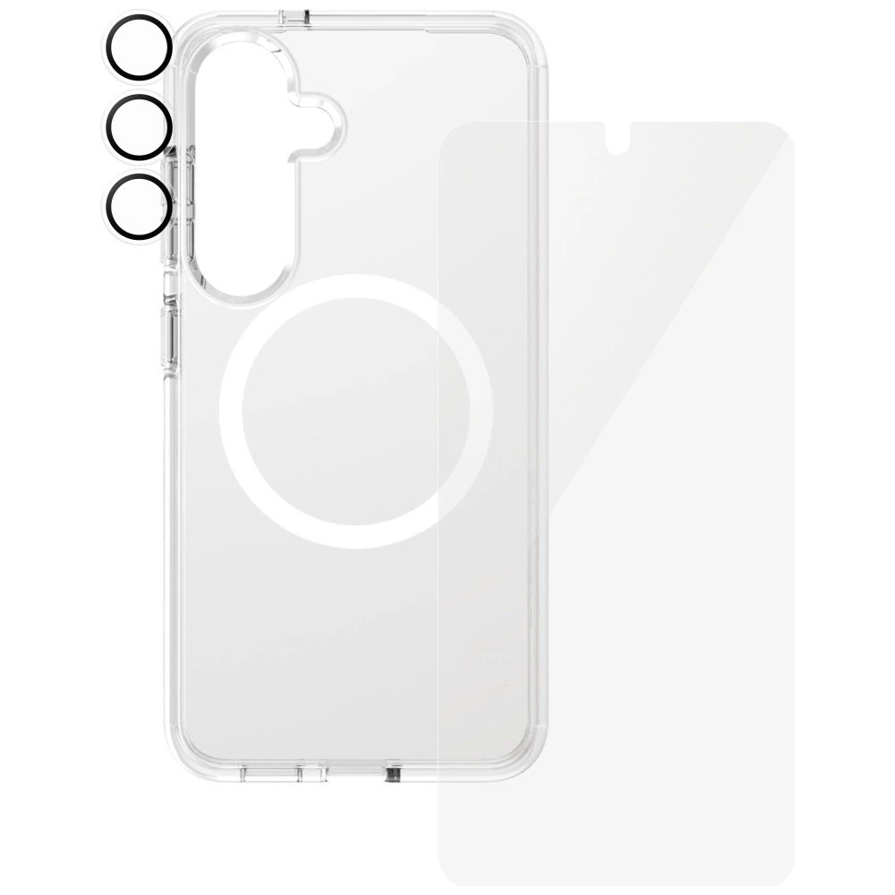 CARE by PanzerGlass Flagship 3in1 Dėklas + Stiklas + Kameros apsauga Samsung Galaxy S25 2 CARE by PanzerGlass Flagship 3in1 Dėklas + Stiklas + Kameros apsauga Samsung Galaxy S25 2