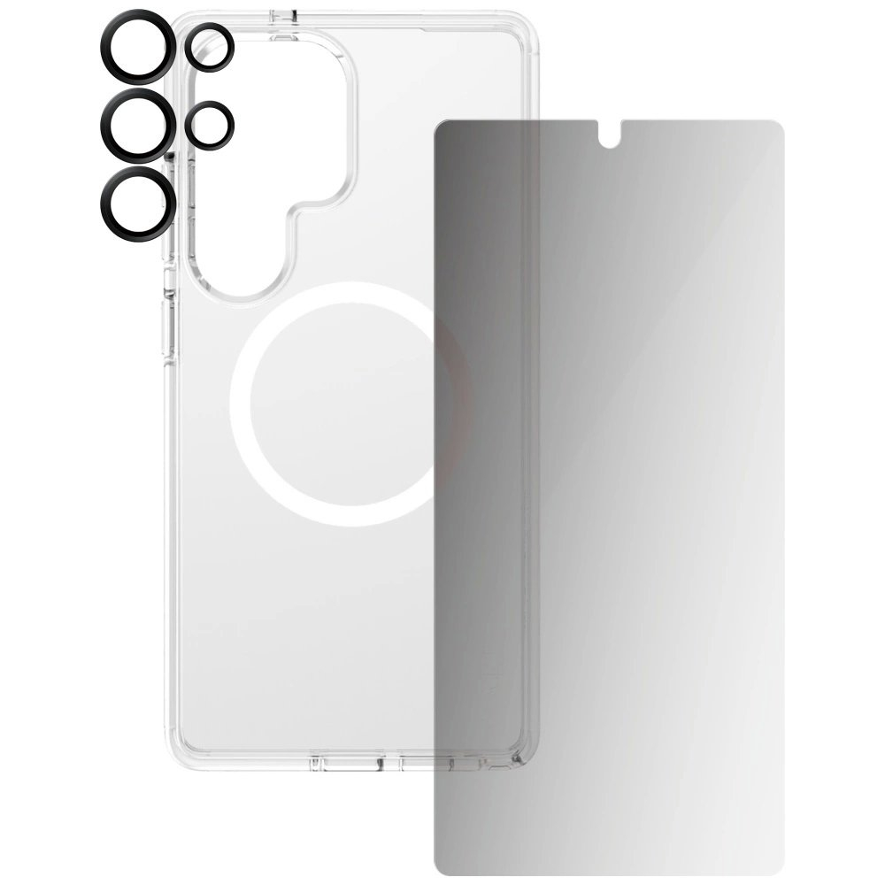 CARE by PanzerGlass Flagship 3in1 Dėklas + Privacy Glass + Lens skirtas Samsung Galaxy S25 Ultra 2