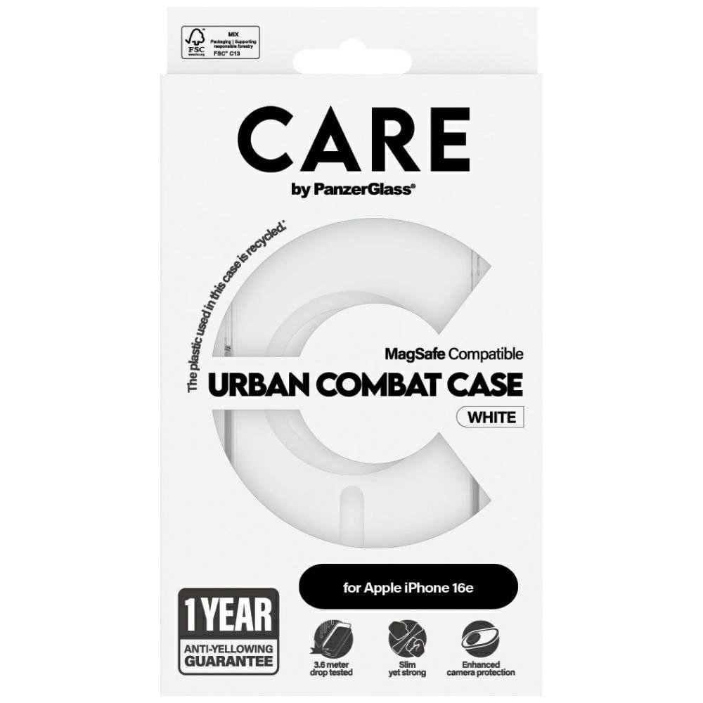 iPhone 16e – CARE by PanzerGlass Flagship Urban Combat White MagSafe dėklas - Skaidrus 2 iPhone 16e – CARE by PanzerGlass Flagship Urban Combat White MagSafe dėklas - Skaidrus 2