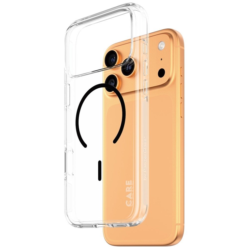 iPhone 17 Pro Max CARE by PanzerGlass Flagship Urban Explorer dėklas su juodu MagSafe – skaidrus 1 iPhone 17 Pro Max CARE by PanzerGlass Flagship Urban Explorer dėklas su juodu MagSafe – skaidrus 1