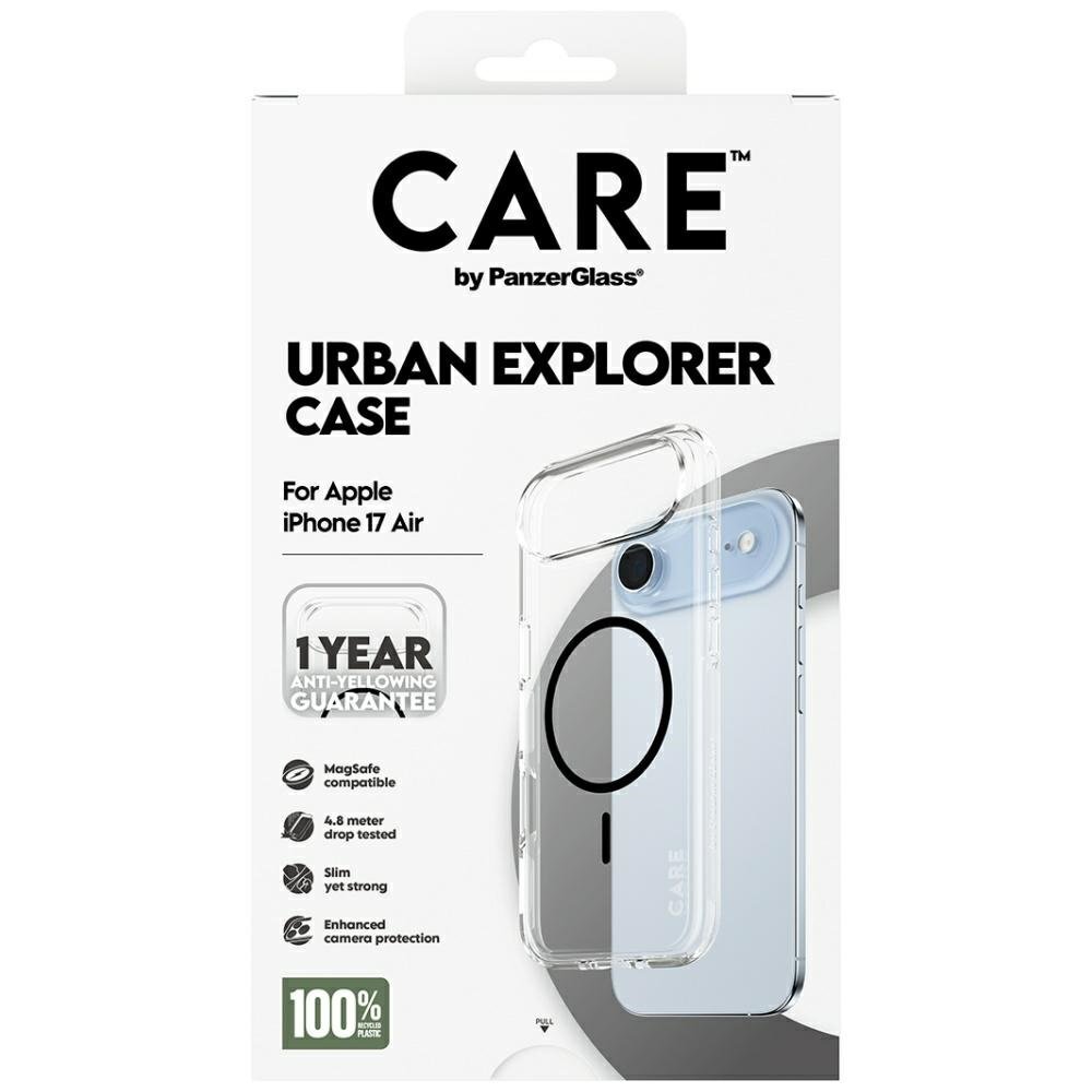 iPhone Air CARE by PanzerGlass Flagship Urban Explorer MagSafe dėklas – skaidrus 4 iPhone Air CARE by PanzerGlass Flagship Urban Explorer MagSafe dėklas – skaidrus 4