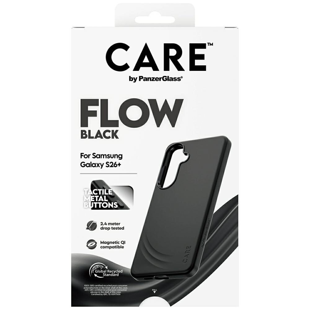 Samsung Galaxy S26+ CARE by PanzerGlass Flow Black Qi dėklas – juodas 5