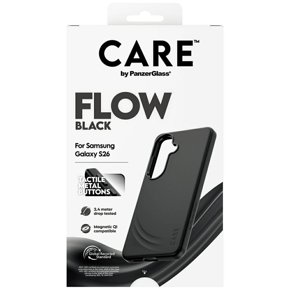 Samsung Galaxy S26 CARE by PanzerGlass Flow Black Qi dėklas – juodas 4 Samsung Galaxy S26 CARE by PanzerGlass Flow Black Qi dėklas – juodas 4