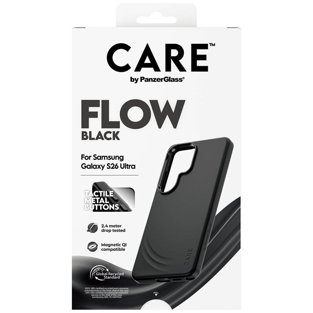 Samsung Galaxy S26 Ultra CARE by PanzerGlass Flow Qi dėklas – juodas 2
