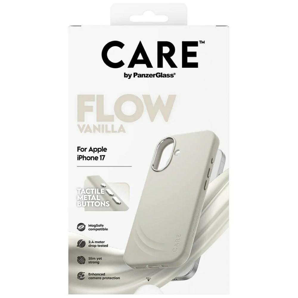 iPhone 17 CARE by PanzerGlass FLOW MagSafe dėklas – smėlinis 4 iPhone 17 CARE by PanzerGlass FLOW MagSafe dėklas – smėlinis 4