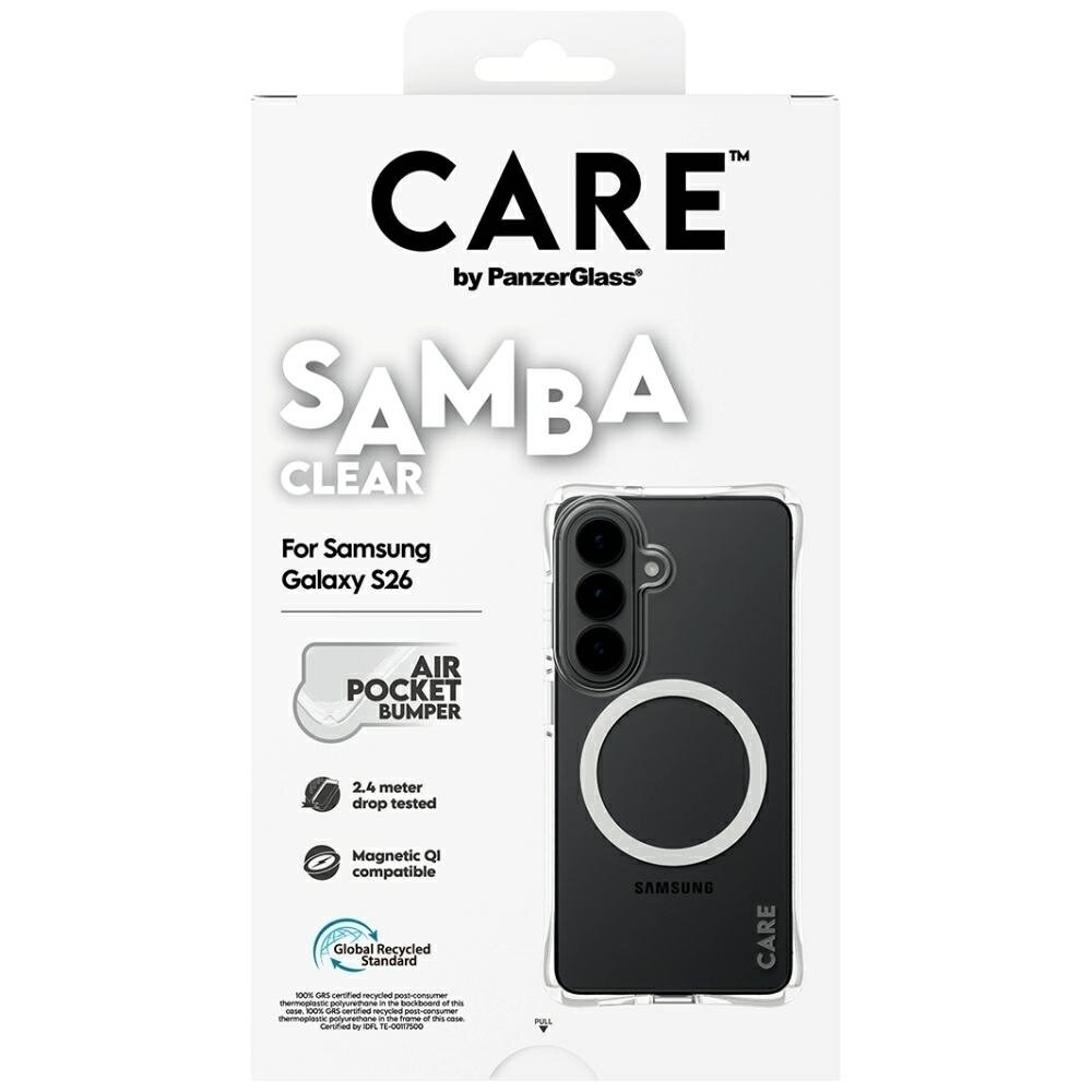 Samsung Galaxy S26 CARE by PanzerGlass Samba Transparent Qi dėklas – skaidrus 5