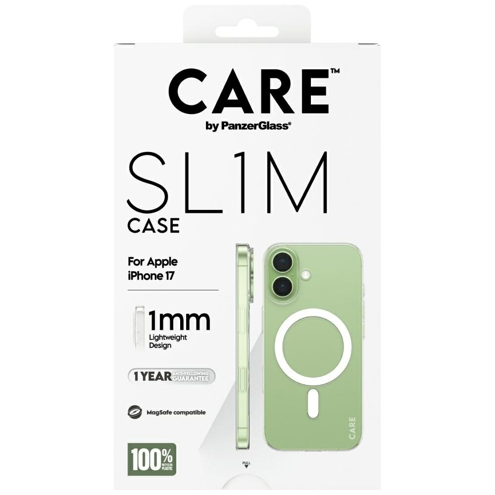 iPhone 17 CARE by PanzerGlass SL1M MagSafe dėklas – skaidrus 4