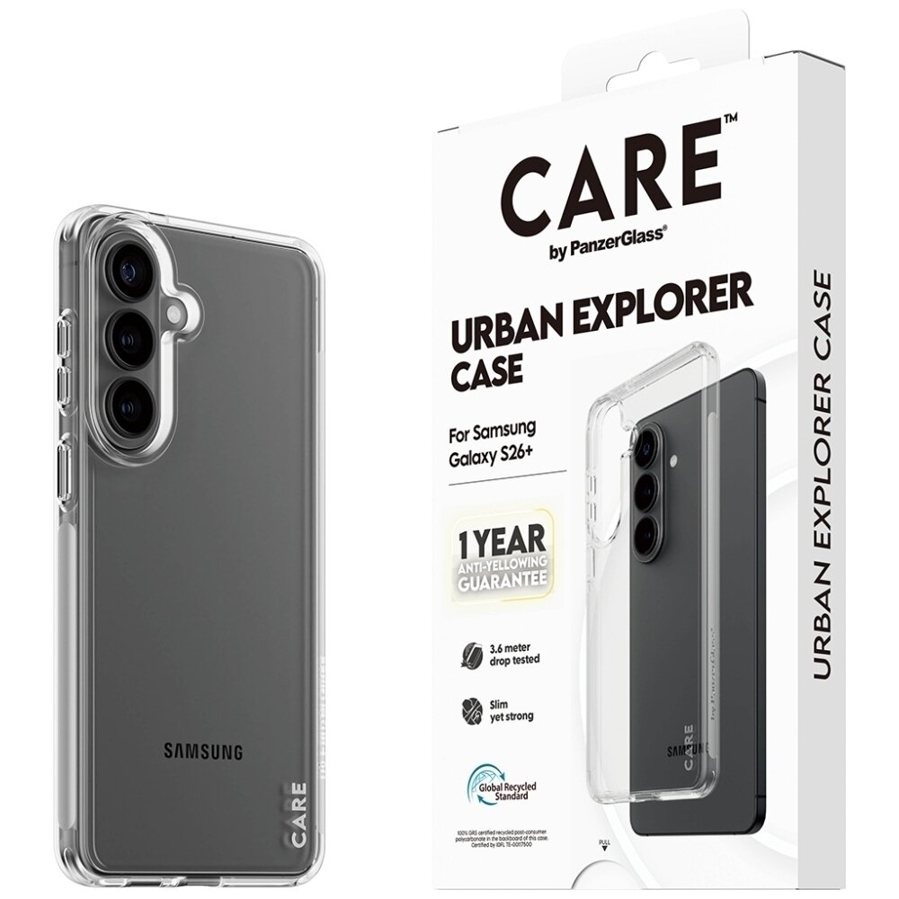 Samsung Galaxy S26+ CARE by PanzerGlass Urban Explorer dėklas – skaidrus 4