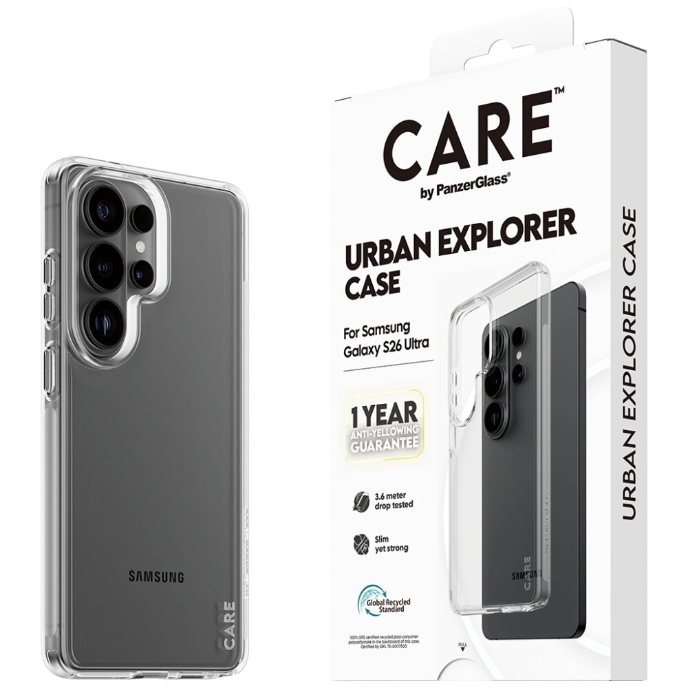 Samsung Galaxy S26 Ultra CARE by PanzerGlass Urban Explorer dėklas – skaidrus 4